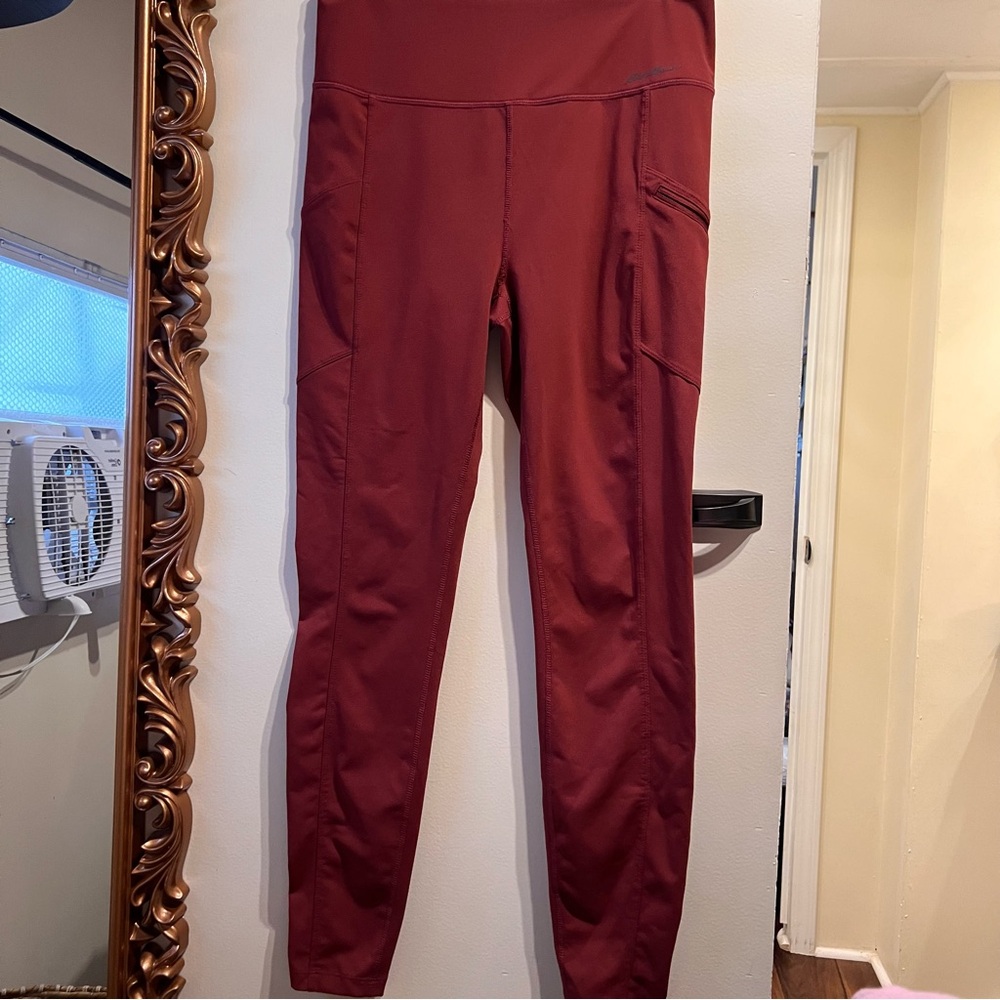 Eddie Bauer Maroon Leggings